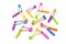 Mini Plastic Clackers – 4" Assorted Color Noise Toys, 12-Pack Party & Prize Favors